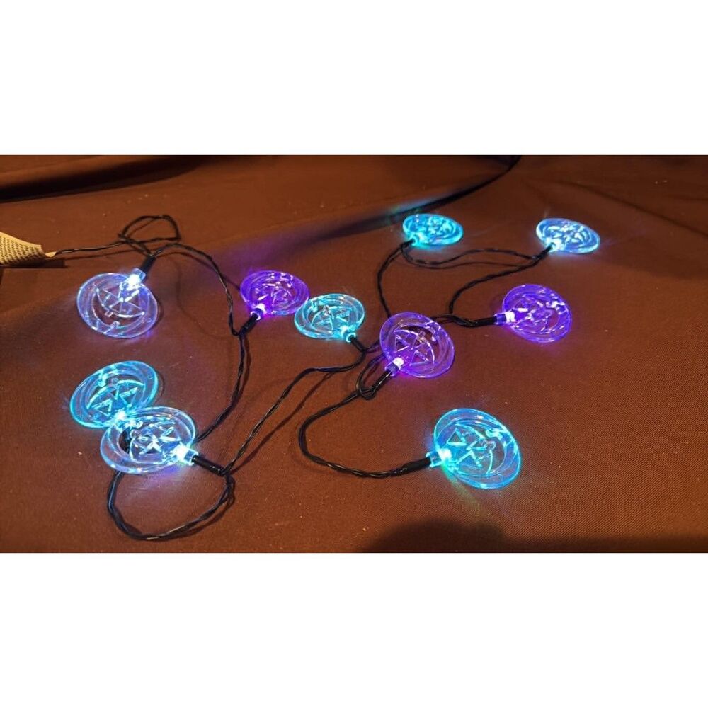 Halloween Color Changing Led 10 Pumpkin  String Lights Battery Operated